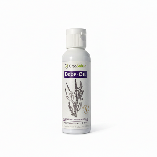Aceite corporal con CBD Full Spectrum aroma lavanda para relajación muscular y bienestar diario | CitoSalud México

