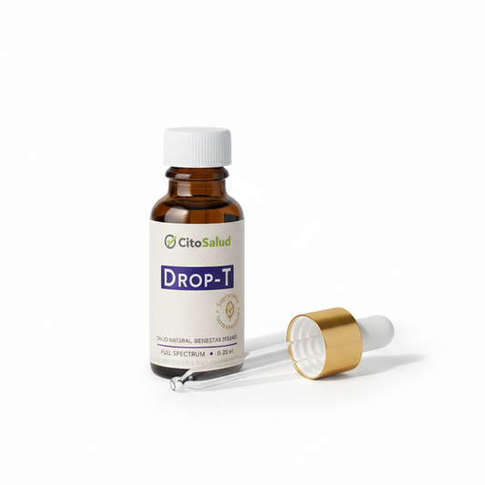 Tintura CBD Full Spectrum DROP-T 20 ml para ansiedad, estrés y bienestar emocional | CitoSalud México